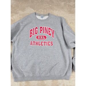 Gildan Big Piney XXL Athletics Gray Crewneck Sweatshirt Mens Size XXL